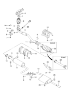 FUEL&ENGINE CONTROL [AIR INTAKE&EXHAUST PIPE] Chevrolet Lanos (T100) [GEN] EXHAUST PIPE LINE II  (2461)