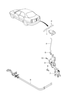 BODY&EXTERIOR [SIDE&REAR BODY] Chevrolet LANOS (T100) [EUR] TRUNK LID LOCK  (6450)