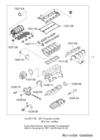 ENGINE [ENGINE COMMON] Chevrolet TACUMA + REZZO (U100) [EUR] REPAIR KIT(FAM I DOHC)  (1141)