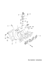 ENGINE [INTAKE&EXHAUST MANIFOLD] Chevrolet Vivant (U100) [GEN] INTAKE MANIFOLD(FAM I SOHC)  (1520)