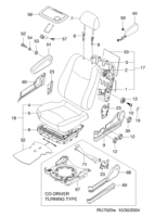 INTERIOR [SEAT&BELT] Chevrolet TACUMA + REZZO (U100) [EUR] FRONT SEAT PARTS  (7520)