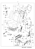 INTERIOR [SEAT&BELT] Chevrolet Vivant (U100) [GEN] REAR SEAT III  (7542)