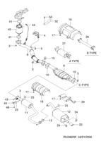 FUEL&ENGINE CONTROL [AIR INTAKE&EXHAUST PIPE] Chevrolet Vivant (U100) [GEN] EXHAUST PIPE LINE I  (2460)