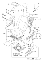INTERIOR [SEAT&BELT] Chevrolet Vivant [GEN] FRONT SEAT PARTS  (7520)