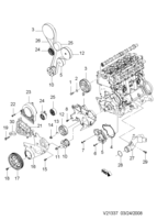 ENGINE [CYLINDER HEAD] Chevrolet EPICA (V250) [EUR] TIMING COVER(DIESEL)  (1337)