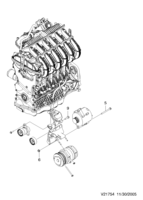 ENGINE [ENGINE ELECTRIC] Chevrolet Epica (V250) [GEN] ALTERNATOR MOUNT(XK L6)  (1754)
