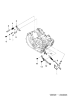 CLUTCH&TRANSAXLE [AUTOMATIC TRANSAXLE(AISIN)] Chevrolet Epica (V250) [GEN] MAIN VALVE LEVER&PARKING(AISIN 5A/T)  (3729)