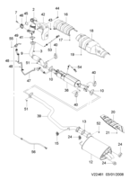 FUEL&ENGINE CONTROL [AIR INTAKE&EXHAUST PIPE] Chevrolet Epica (V250) [GEN] EXHAUST PIPE LINE II  (2461)