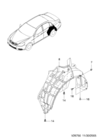 BODY&EXTERIOR [BUMPER] Chevrolet EPICA (V250) [EUR] GUARD-MUD  (6750)