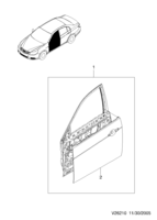 BODY&EXTERIOR [FRONT DOOR PARTS] Chevrolet Epica (V250) [GEN] FRONT DOOR PANEL  (6210)
