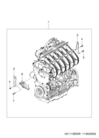 MOTOR [MOTOR COMÚN] Chevrolet EPICA (V250) [EUR] UNIDAD DEL MOTOR(XK L6)  (1114)