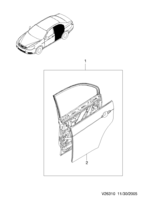BODY&EXTERIOR [REAR DOOR PARTS] Chevrolet Epica (V250) [GEN] REAR DOOR PANEL  (6310)