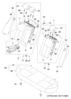 INTERIOR [SEAT&BELT] Chevrolet Epica (V250) [GEN] REAR SEAT II  (7541)
