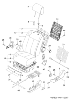 INTERIOR [SEAT&BELT] Chevrolet Epica (V250) [GEN] FRONT SEAT PARTS  (7520)