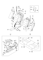 INTERIOR [SEAT&BELT] Chevrolet LEGANZA (V100) [EUR] REAR SEAT II  (7541)