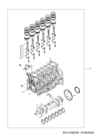 ENGINE [ENGINE COMMON] Chevrolet EVANDA (V200) [EUR] SHORT BLOCK(XK L6)  (1122)