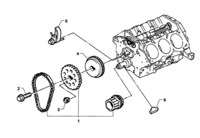 ENGINE & CLUTCH - LN3 & V9Y (V6) Chevrolet Lumina (LHD) TIMING CHAIN & SPROCKETS - LN3