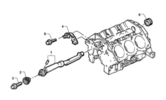 ENGINE & CLUTCH - LN3 & V9Y (V6) Chevrolet Lumina (LHD) BALANCE SHAFT - LN3