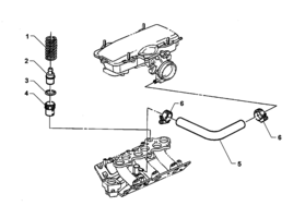ENGINE & CLUTCH - LN3 & V9Y (V6) Chevrolet Lumina (LHD) CRANKCASE VENTILATION - LN3