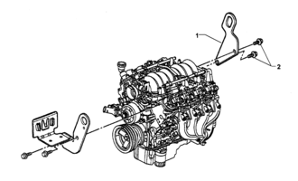 ENGINE - LS1 (V8) Chevrolet Lumina (LHD) ENGINE LIFTING BRACKETS - LS1