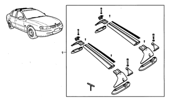 ACCESSORIES Chevrolet Lumina (LHD) ROOF BARS - SEDAN