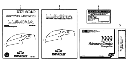 ACCESSORIES Chevrolet Lumina (LHD) OWNER HANDBOOK & SERVICE MANUAL