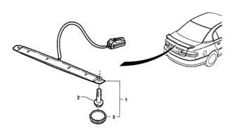 ELECTRICAL Chevrolet Lumina (LHD) HIGH MOUNT STOP LAMP - REAR SPOILER