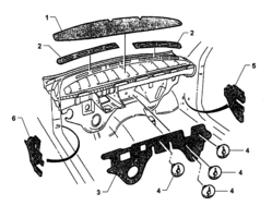 INSULATORS & GROMMET Chevrolet Lumina (LHD) INSULATOR - DASH PANEL ASM & COWL
