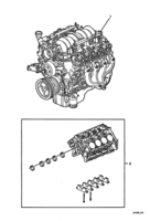 ENGINE & CLUTCH - LS1 (V8) Chevrolet Utility SS ENGINE ASM - LS1