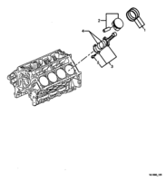 ENGINE & CLUTCH - LS1 (V8) Chevrolet Utility SS PISTON & PIN, RING, BEARING - LS1