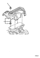 ENGINE & CLUTCH - LN3 & V9Y (V6) Chevrolet Lumina (LHD) ENGINE DRESS COVER - LN3