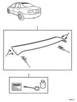 ACCESSORIES Chevrolet Lumina (LHD) SUNGUARD - EXTERNAL - REAR