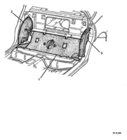 INSULATORS & GROMMET Chevrolet Lumina (LHD) INSULATOR - REAR SEAT - SEDAN