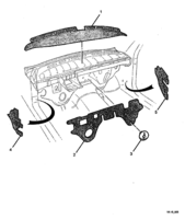 INSULATORS & GROMMET Chevrolet Lumina (LHD) INSULATOR - DASH PANEL ASM & COWL