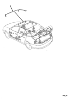 ELECTRICAL Chevrolet Lumina (RHD) SUN VISOR HARNESS - SEDAN