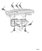 HEATING & AIR CONDITIONING Chevrolet Lumina (RHD) HEATER & EVAPORATOR ATTACHMENT - AIR CONDITIONING