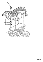 ENGINE & CLUTCH - LN3 (V6) Chevrolet Lumina (RHD) ENGINE DRESS COVER - LN3