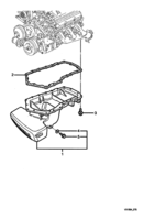 ENGINE & CLUTCH - LN3 (V6) Chevrolet Lumina (RHD) OIL PAN - LN3