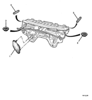INSULATORS & GROMMET Chevrolet Lumina (RHD) DASH PANEL ASM PLUGS & GROMMETS