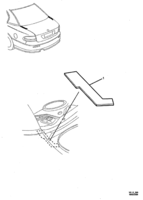 SHEET METAL Chevrolet Lumina (RHD) DECK LID OPENING PATCHES - SEDAN