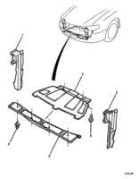 HEATING & AIR CONDITIONING Chevrolet Lumina (RHD) AIR CHUTE - AIR CONDITIONING