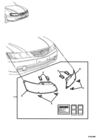 ACCESSORIES Chevrolet Lumina (LHD) VY/V2 HEADLAMP STONE GUARD PACKAGE - (VL, VM, VX)  (35, 43, 69)