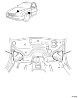 INSULATORS & GROMMET Chevrolet Lumina (LHD) VY/V2 DEADENER - EXTENSION FRONT FLOOR,
