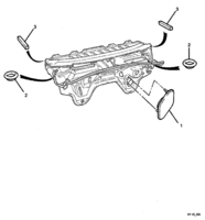 INSULATORS & GROMMET Chevrolet Lumina (LHD) VY/V2 DASH PANEL ASM PLUGS & GROMMETS