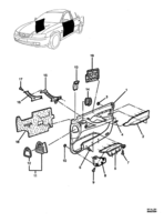 INTERIOR TRIM Chevrolet Lumina (LHD) VY/V2 FRONT DOOR TRIM - (VK)