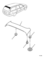 ORNAMENTATION, WIPER Chevrolet Lumina (LHD) VY/V2 TAILGATE AIR DEFLECTOR - (VK, VL) (35)