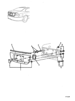 ORNAMENTATION, WIPER Chevrolet Lumina (LHD) VY/V2 DECK LID MOULDING - (37)