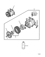 HEATING & AIR CONDITIONING Chevrolet Lumina (LHD) VY/V2 COMPRESSOR - AIR CONDITIONING - (LS1) (C60, C61, CJ2)