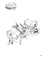 REAR SUSPENSION, FRAME & BUMPER BARS Chevrolet Lumina (LHD) VY/V2 REAR BUMPER BAR MOUNTING - (37, 69)