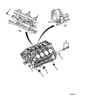 ENGINE & CLUTCH - (LS1) (V8) Chevrolet Lumina (LHD) VY/V2 WELSH PLUGS - CYLINDER BLOCK - (LS1)